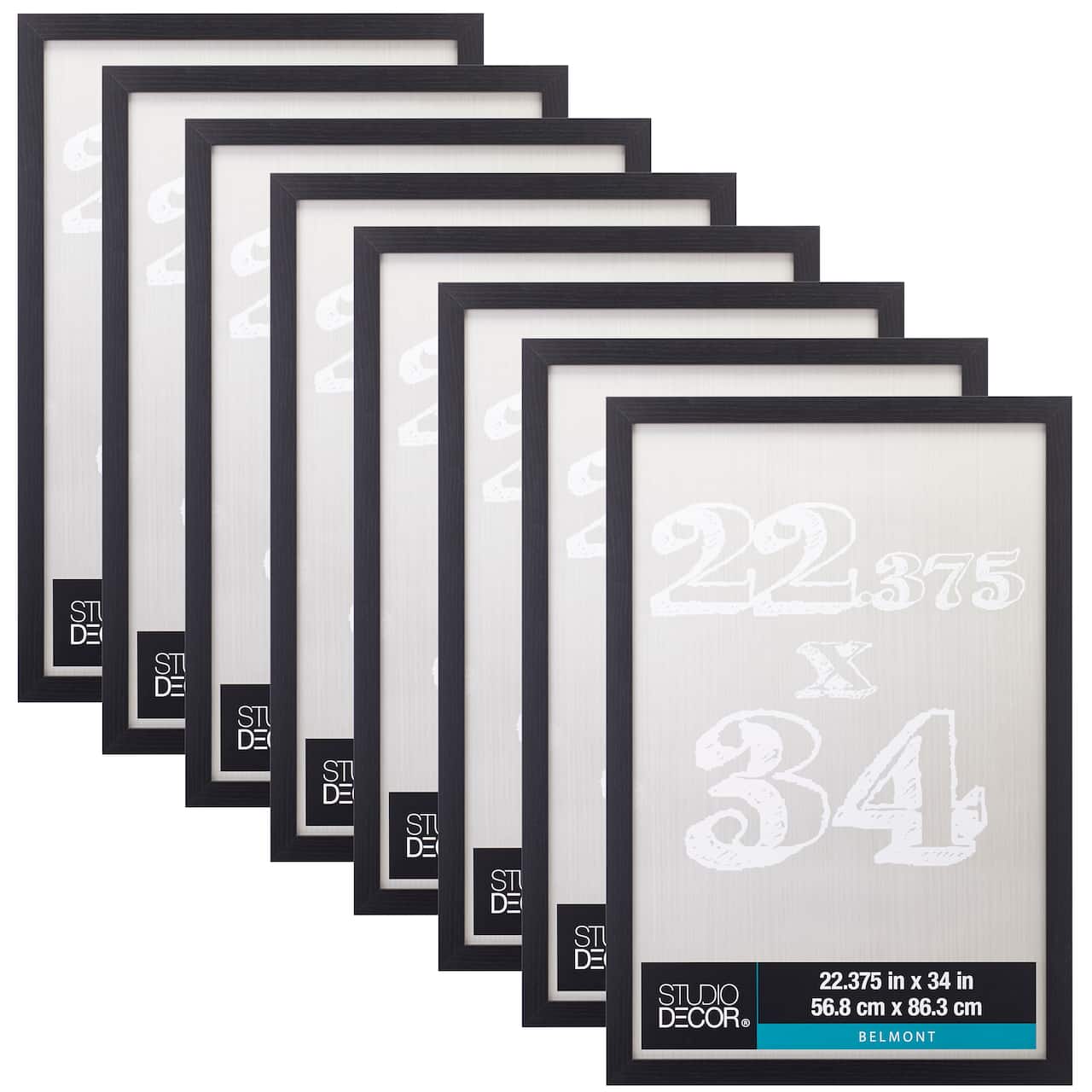 8 Pack: Black Belmont Frame by Studio D&#xE9;cor&#xAE;